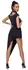 Cottelli PARTY Asymmetrical Ruffled Dress L, Black, Stretch Material