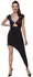 Cottelli PARTY Dress S Asymmetrical Ruffle Design Black
