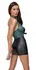 Cottelli Lingerie Dress Black/Teal L - Elegant Lace & Matte Look, Open Back