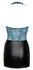 Cottelli Lingerie Dress Black/Teal M - Two-Tone Lace & Matte Look