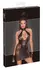 Noir Handmade Dress L - Matte & Sheer Velvet Panel, Halterneck, Black