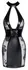 Noir Handmade Dress L - Matte & Sheer Velvet Panel, Halterneck, Black