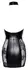 Noir Handmade Dress L - Matte & Sheer Velvet Panel, Halterneck, Black