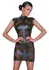 Cottelli Party Dress M Black Matte with Powernet Inserts