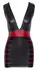 Cottelli PARTY Dress Black/Red S - Matte Look, Figure-Enhancing Design