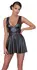 Cottelli PARTY Flared Mini Dress S Black Matte Finish Adjustable Belt