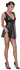 Cottelli PARTY Flared Mini Dress S Black Matte Finish Adjustable Belt