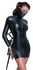 Cottelli BONDAGE Black Matte Long Sleeve Dress with High-Neck M