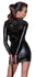Cottelli Bondage Black Dress S with Long Sleeves and Front Zipper