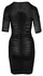 Cottelli Collection Mini Dress M Black Ruffled Stretch Design