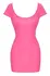 Cottelli Collection Dress Hot Pink S - Stretch Design, Wide Neckline