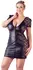 Cottelli Collection 2-Way Zip Dress 3XL Black Lace Transparent Panels