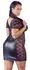 Cottelli Collection Dress 2XL 2-Way Zip Lace & Mesh Black