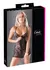 Cottelli LINGERIE Lace Dress S Black Floral Wet Look Adjustable Straps