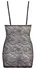 Cottelli LINGERIE Lace Dress S Black Floral Wet Look Adjustable Straps