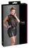 Cottelli Collection Transparent Mini Dress Black 4XL Modern Fit