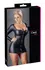 Cottelli Collection Black Mini Dress L with Sparkling Front Zip