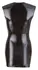 Cottelli Collection Wet Look Black Dress L with Two-Way Zipper