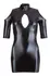Cottelli Collection Cold Shoulder Dress Black L Wet Look Finish