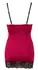 Cottelli Lingerie Sukienka Czerwona z Czarną Koronką XL Regulowana