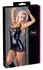 Cottelli Collection Halterneck Mini Dress Black Wet Look Lace L