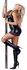 Cottelli Collection Halterneck Mini Dress Black Wet Look Lace L