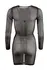 Cottelli Collection Dress M Black Powernet Long Sleeve Body-Fit