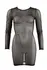 Cottelli Collection Dress M Black Powernet Long Sleeve Body-Fit