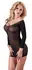 Cottelli Collection Transparent Nylon Mini Dress Gold Detail S-L