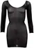 Cottelli Collection Transparent Nylon Mini Dress Gold Detail S-L