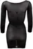 Cottelli Collection Transparent Nylon Mini Dress Gold Detail S-L