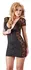Cottelli Collection Dress S Black Transparent Lace Zip Front
