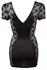 Cottelli Collection Dress S Black Transparent Lace Zip Front