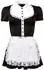 Cottelli Collection Maid Dress M Black with White Apron Set
