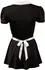 Cottelli Collection Maid Uniform S - Black & White, Decorative Ruffles