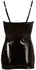 Cottelli Collection L Wet Look Dress with Adjustable Straps, Black