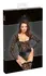 Noir Handmade Lace and Wet Look Long Sleeve Body XL