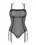 Obsessive Glandez Lace Body XL/2XL with Removable Straps, Black