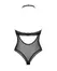 Obsessive Medilla Intimate Bodysuit XL/2XL Black Lace Halterneck