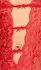 Kissable Suspender Body Red L/XL - Fine Lace, Gold Accents