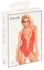 Kissable Body Red S/M - Elegant Lace Suspender Bodysuit, Gold Details