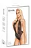 Kissable Black Lace Bodysuit L/XL - Elegant Sheer Design