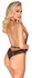 Kissable Black Lace Bodysuit L/XL - Elegant Sheer Design