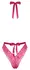 Kissable Body Pink L/XL - Elegant Lace, Backless Satin Tie Design