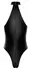 Noir Handmade Body Zip+Glitter XL, Black Powerwetlook, Rhinestone Collar