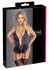 Cottelli Lingerie Bodysuit Black/Purple XL Adjustable Chains