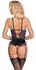 Cottelli Lingerie Bodysuit Black/Purple XL Adjustable Chains