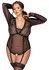 Cottelli Curves Body Lace XL, Black, Powernet & Lace, Detachable Straps