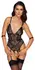 Cottelli BONDAGE Body Harness Lace Model M with Cuffs, Black