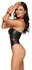 Cottelli Bondage L Matte Black Body with Removable Red Harness